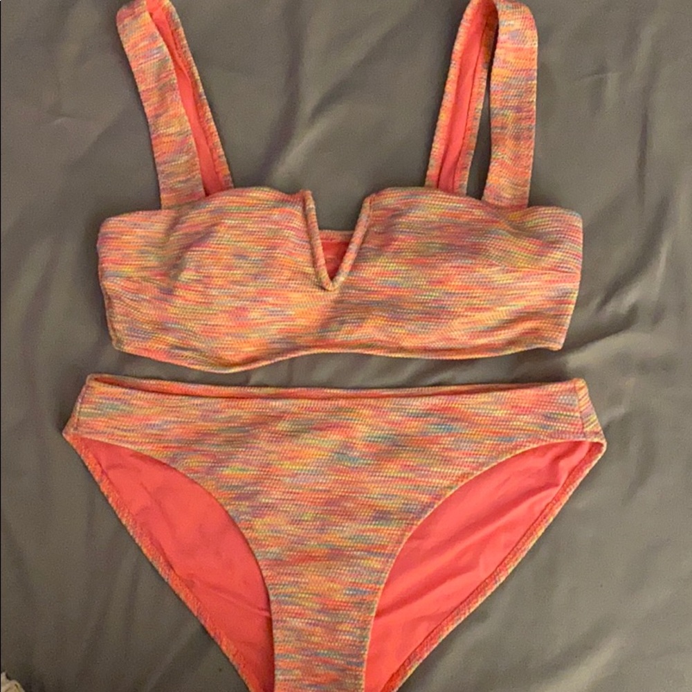 Multi color bathing suit